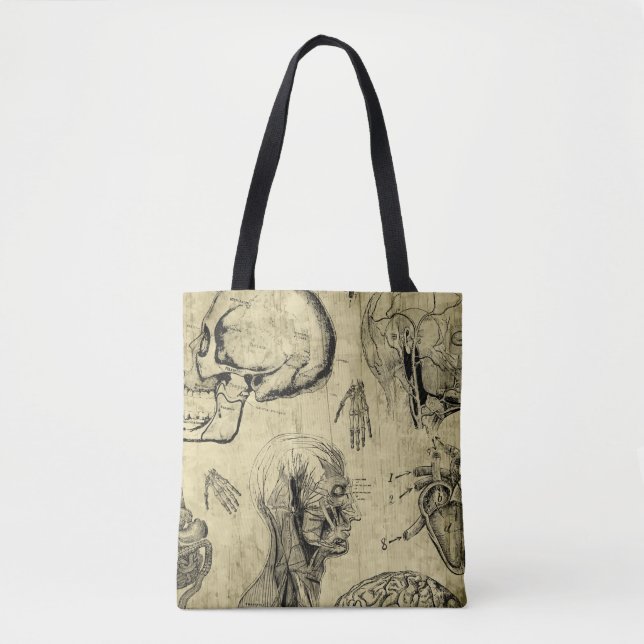 Saco de Tote da Anatomia Vintage (Frente)