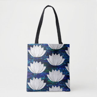 Saco de Tote da Galáxia do Flor Lotus
