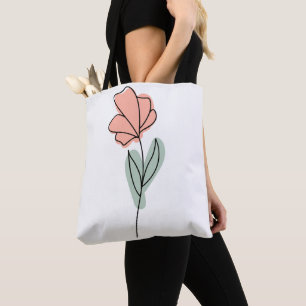 Saco de Tote das Flores abstrato Minimalistas