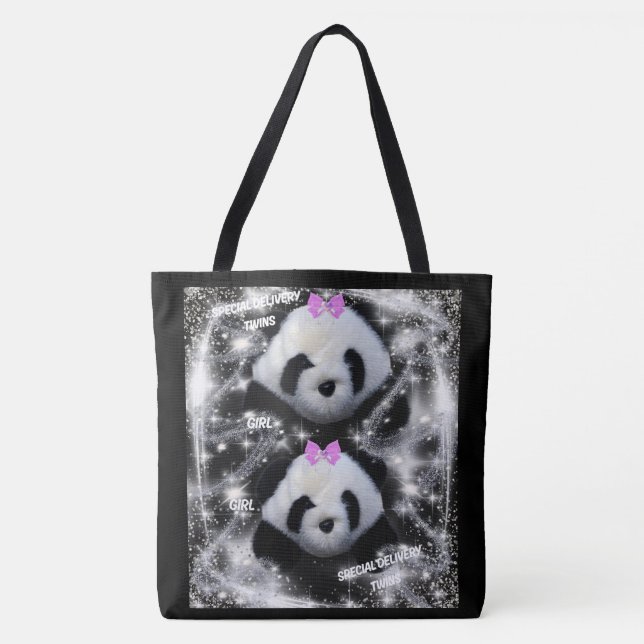 Saco de Tote das Garotas Gêmeas de Entrega Especia (Frente)