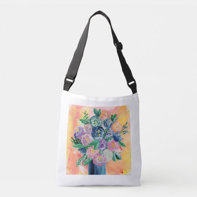 saco de tote de arte floral (Frente)