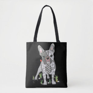 Saco de Tote de Bulldog Francês Bonito e Adoráve