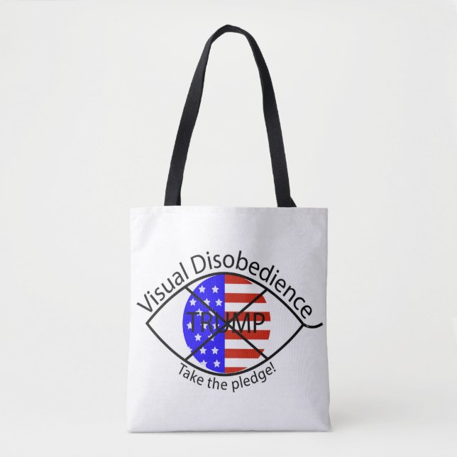 Saco de Tote de Desobediência Visual (Frente)