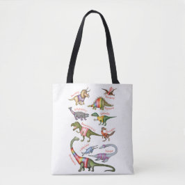 Saco de tote de dinossauro