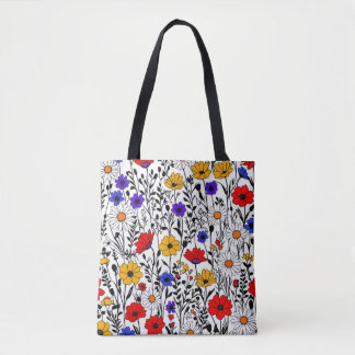 Saco de Tote de Flor Selvagem