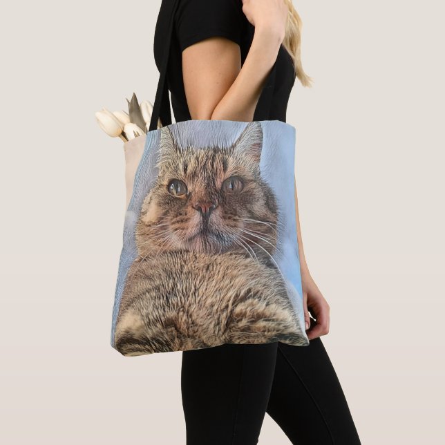 Saco de Tote de Gato Majestoso (Close Up)