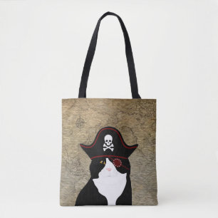Saco de Tote de Gato Pirata