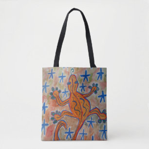 Saco de Tote de Gecko Laranja