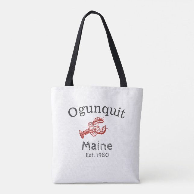 Saco de Tote de Lagosta Ogunsai Maine, Vermelho (Verso)