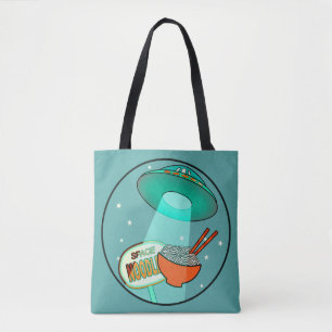 Saco de Tote de Noodles de Espaço Engraçado