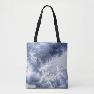 saco de tote de nuvens tempestuosas