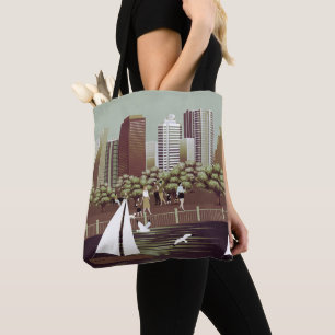 Saco de tote de paisagem urbana
