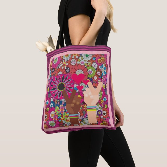 Saco de Tote de Paz (Close Up)