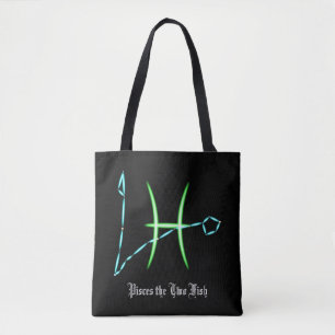 Saco de Tote de Peixes de Constelação Zodiac