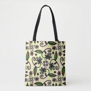 saco de tote de pétalas botânicas