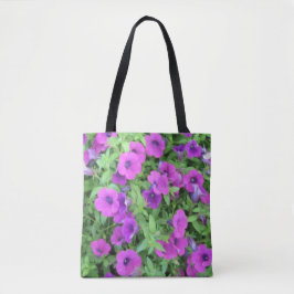 Saco de Tote de Petunias Roxo