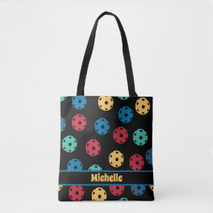 Saco de tote de 🤩 Pickleball com nome personali