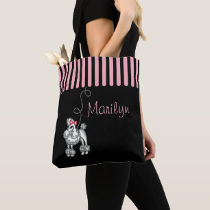 Saco de Tote de Poodle Francês Personalizado