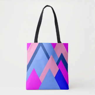 Saco de Tote de Triângulos Coloridos Vibrantes