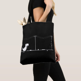 Saco de Tote do Dinossauro Minimalista