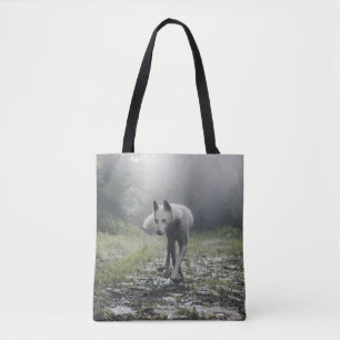 Saco de Tote do Husky Siberiano Branco
