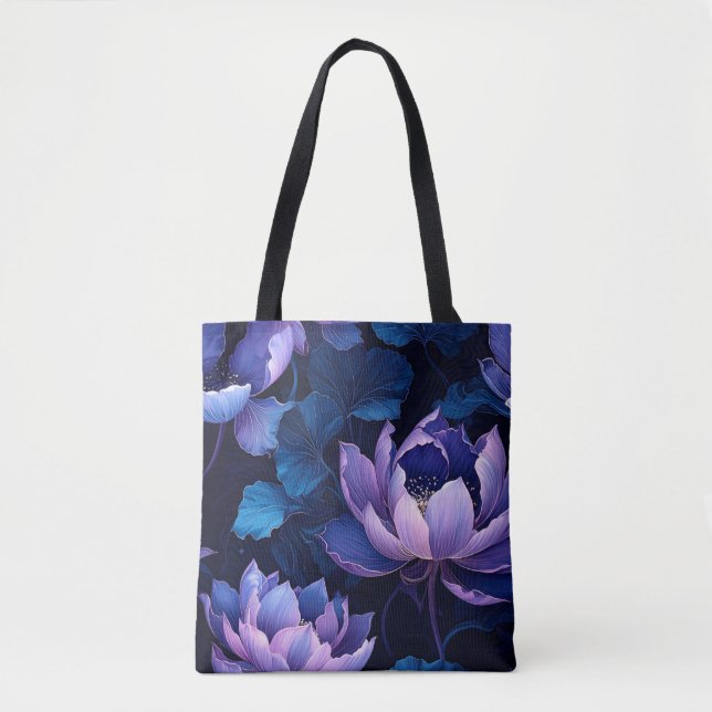 Saco de Tote do Lotus Bloom Elegante (Frente)