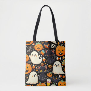 Saco de Tote do Padrão Halloween