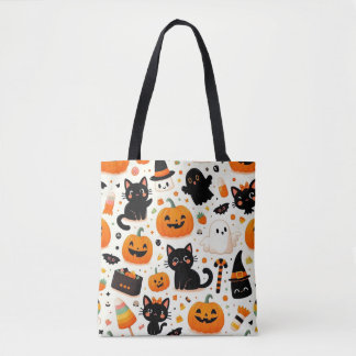 Saco de Tote do Padrão Halloween