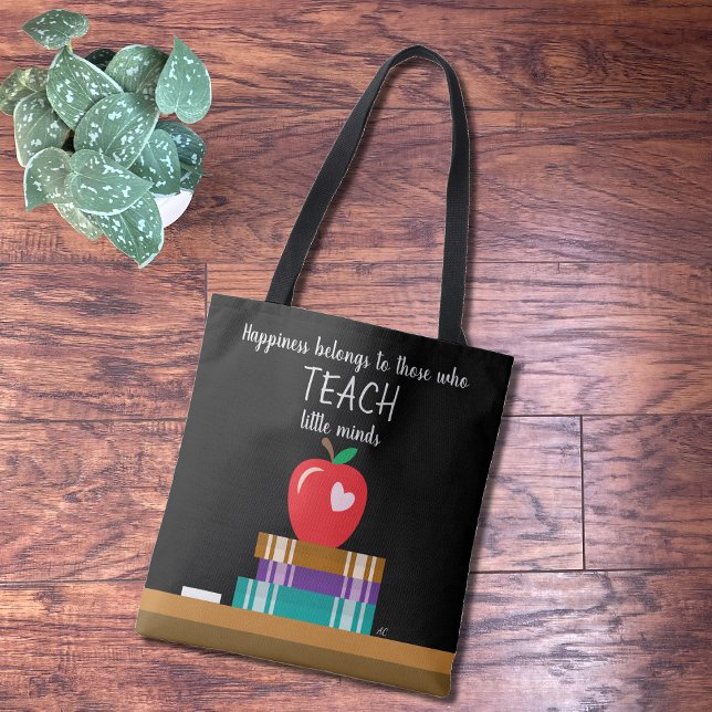 Saco de Tote do Professor Chalkboard Faux com Cota (Criador carregado)
