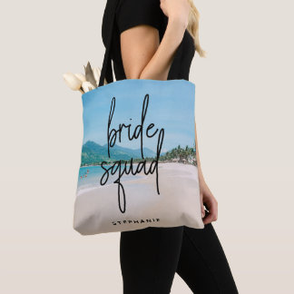 Saco de Tote do Quadrado de Praia Personalizado