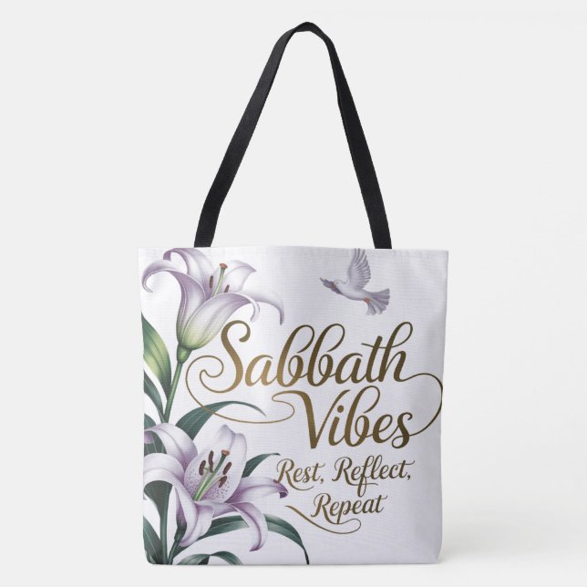 Saco de Tote do Sabbath Vibes (Frente)