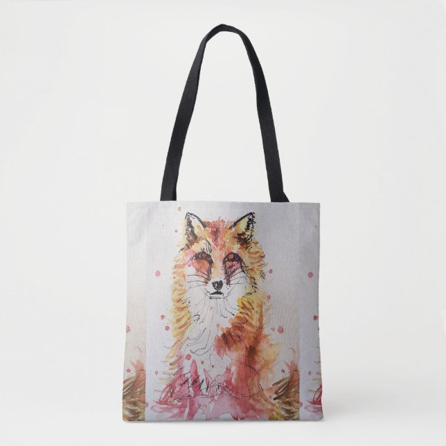 Saco de Tote dos Amantes de os animais de Cor de Á (Frente)