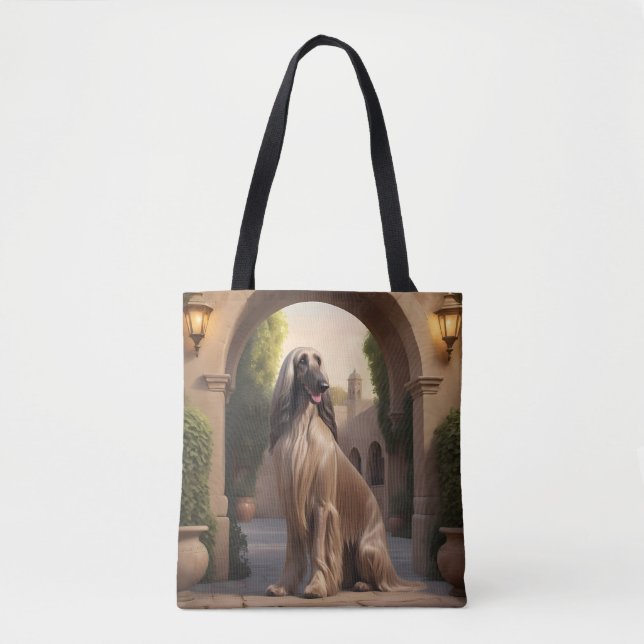 Saco de Tote Elegante de Hound Afegão (Frente)