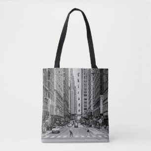 Saco de Tote em Escala de Cinzento da Madison Stre