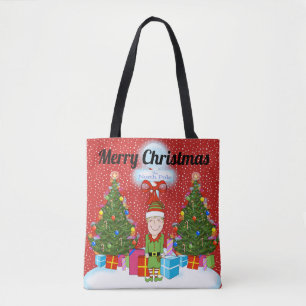 Saco de Tote Feliz de Natal do Elf