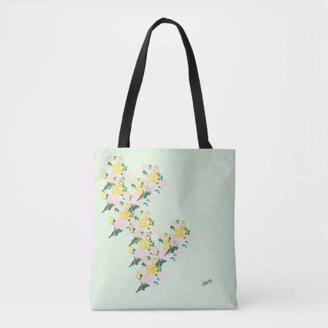 Saco de Tote : Flores de Mola (Frente)