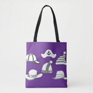 Saco de Tote Fun Lilac Hat
