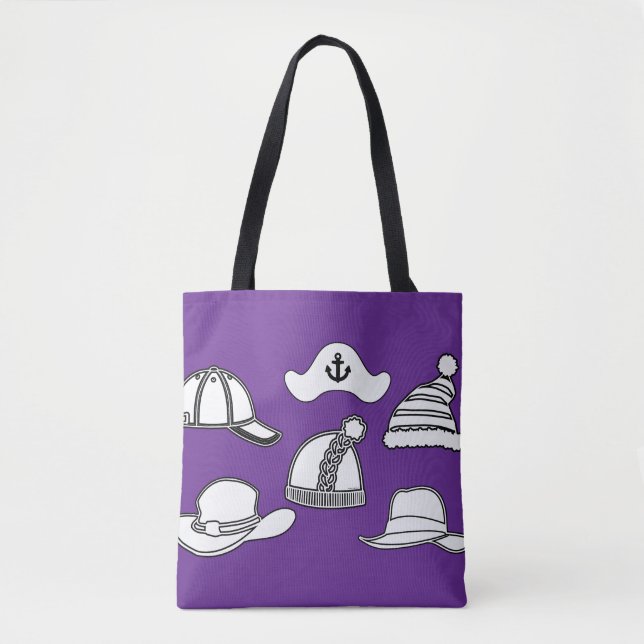 Saco de Tote Fun Lilac Hat (Frente)