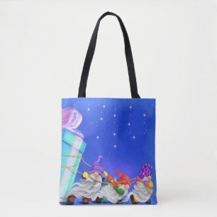 Saco de Tote Gnomo de Natal