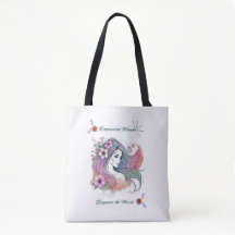 Saco de Tote Inspiracional para o Dia das Mulheres