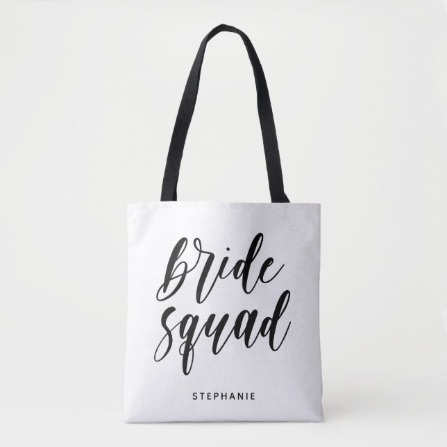 Saco de Tote Mínimo do Esquadrão Personalizado (Frente)