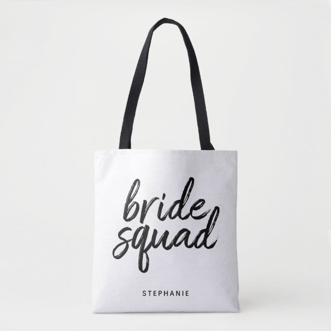 Saco de Tote Mínimo do Esquadrão Personalizado (Frente)