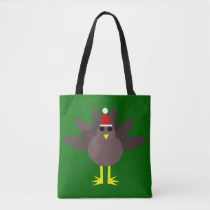 Saco de Tote na Turquia de Natal bonito