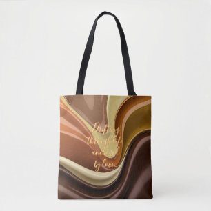 Saco de Tote no abstrato na moda gráfico