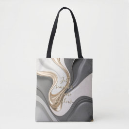 Saco de Tote no abstrato na moda gráfico