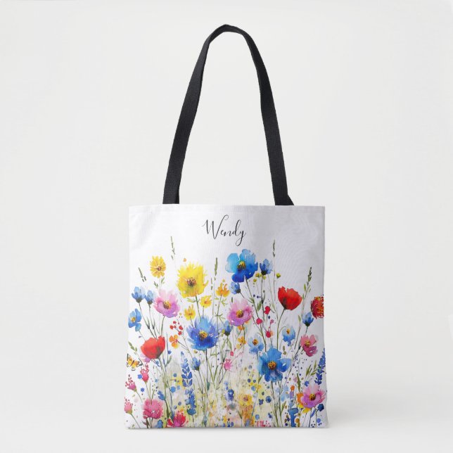 Saco de Tote Personalizado do Jardim da Natureza (Frente)