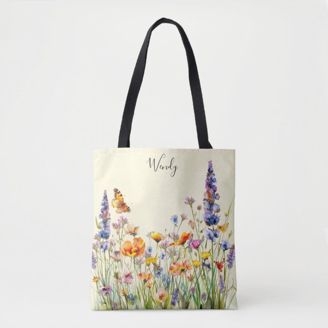 Saco de Tote Personalizado do Jardim da Natureza (Frente)