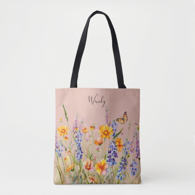 Saco de Tote Personalizado do Jardim da Natureza (Frente)