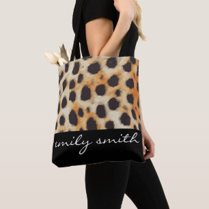 Saco de Tote Personalizado do Padrão Cheetah