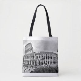 Saco de Tote Roma, Colo Branco e Negro
